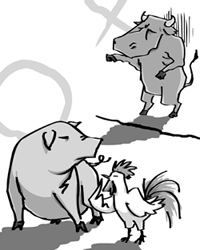 "They say he's not the cow he used to be"