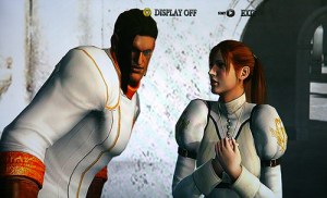 Kyrie in Devil May Cry has her hands clasped regardless of whether she's overjoyed or overwhelmed