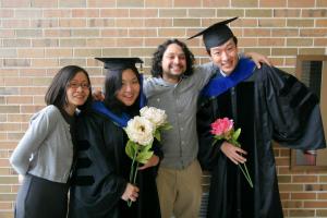 With my committee members Wei, Robby, and friend Yu-hao. We all study games in some form or other.